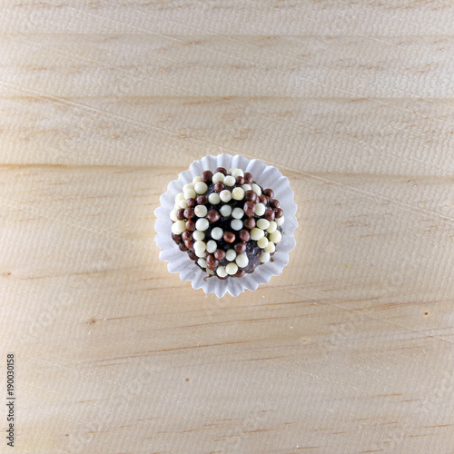 Sweets on the table (Brigadeiro)