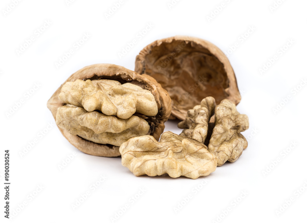 Dried walnuts fruit. Dried walnuts fruit.