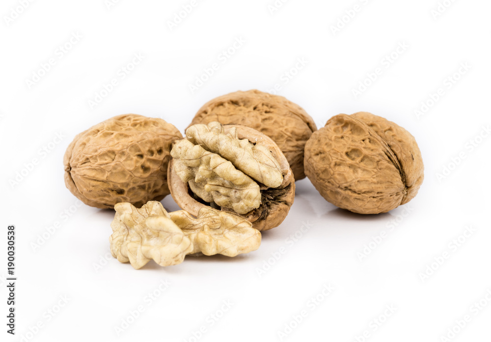 Dried walnuts fruit. Dried walnuts fruit.