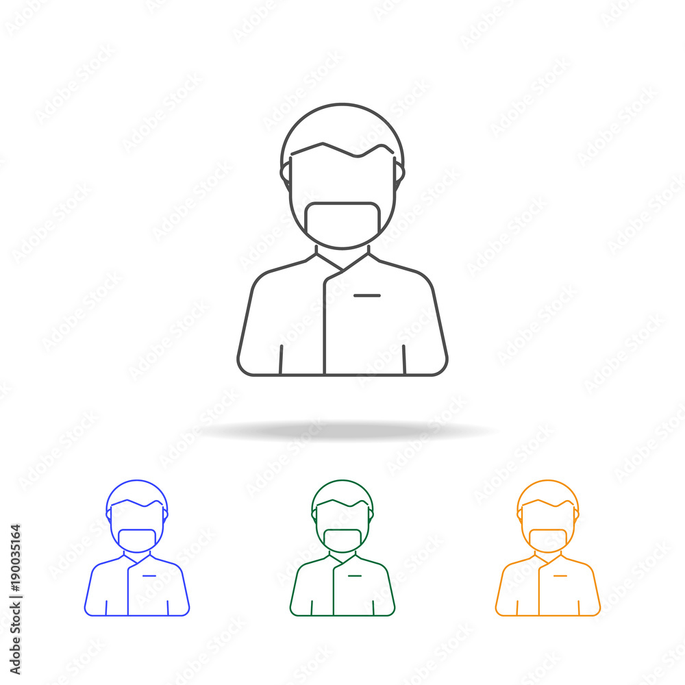 Medical surgery doctor avatar multicoloured icons. Element of profession avatar of for mobile concept and web apps. Thin line icon for website design and development Medical surgery doctor avatar multicoloured icons. Element of profession avatar of for mobile concept and web apps. Thin line icon for website design and development