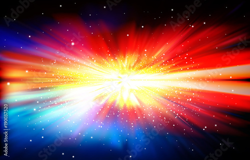 abstract background with stars and supernova
