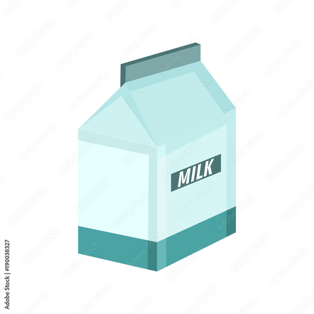 Milky Box Breakfast Vector Illustration Graphic Milky Box Breakfast Vector Illustration Graphic