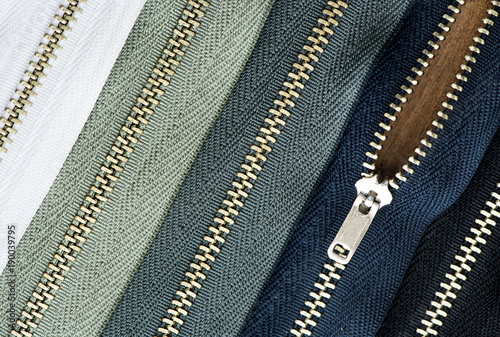 Zipper closeup photo