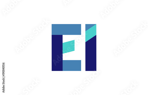 EI Ribbon Letter Logo 