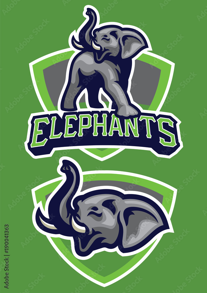 Naklejka premium sport mascot elephant