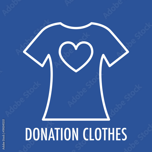 Donation line icon