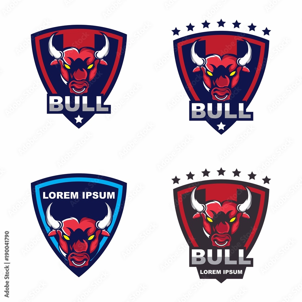 Bull logo vector