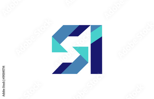 SI Ribbon Letter Logo 
