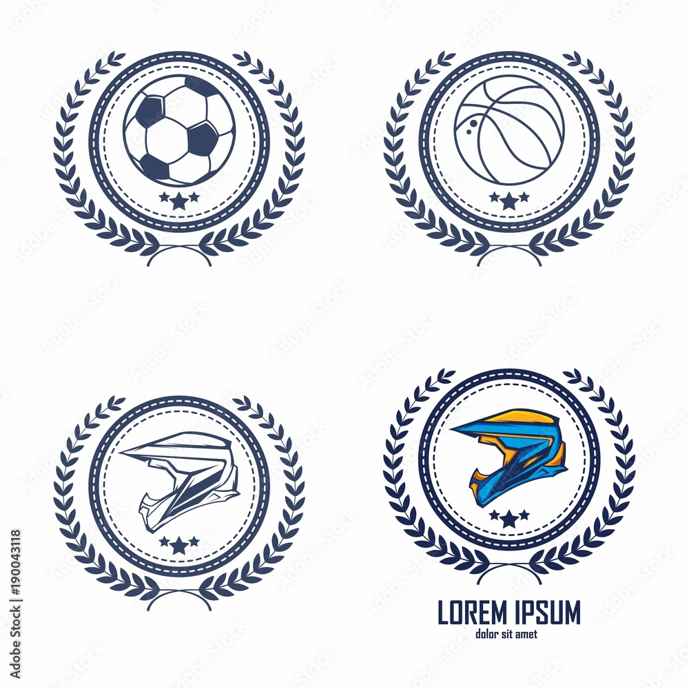 Laurel wreath logo template Laurel wreath logo template