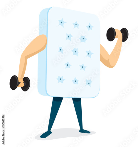 Strong mattress working out