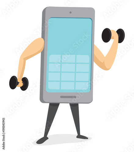 Strong mobile phone getting fit