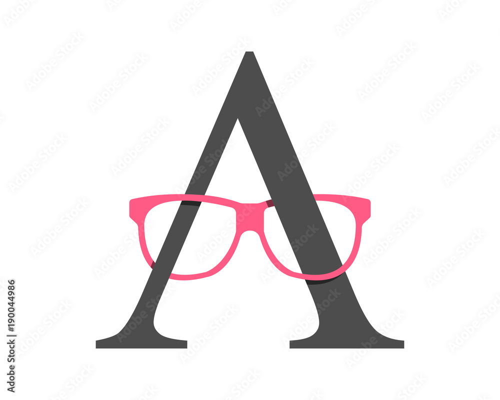 Glasses Alphabet Optic Image Vector Icon Logo Stock ベクター Adobe Stock 1470