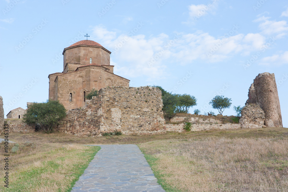 Jvari is a Georgian Orthodox monastery.  Republic Of Georgia
