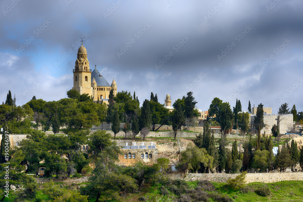 View of the Old city and Cathedral of Saint James, Jerusalem