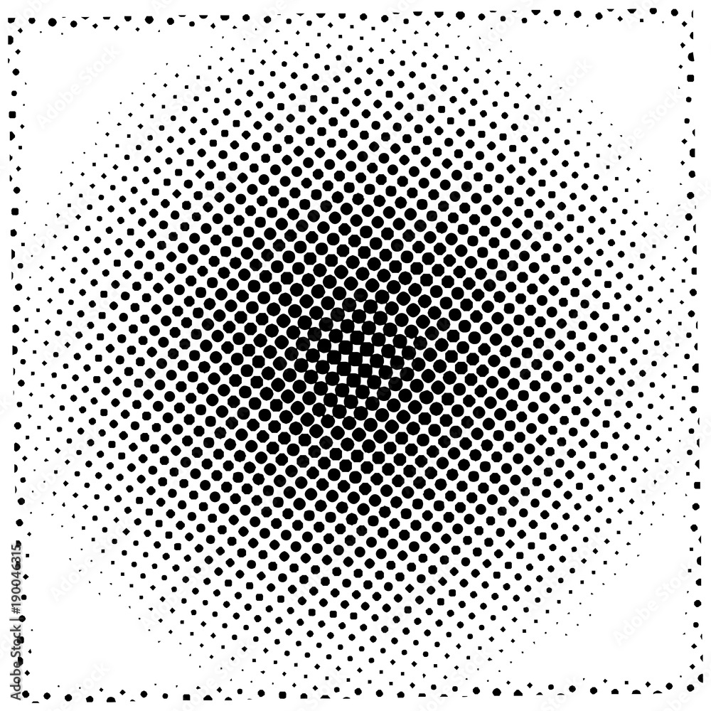 Abstract halftone wave dotted background. Futuristic grunge pattern, dot, circles. Vector modern optical pop art texture for posters, sites, business cards, cover, labels mock-up.