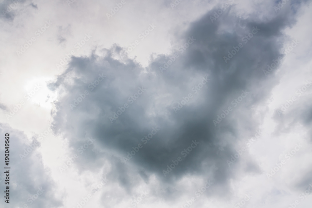 Obraz premium Heart Shaped Cloud