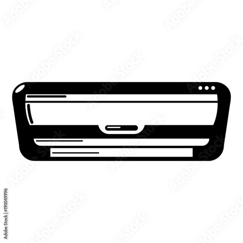 Split system icon, simple style.