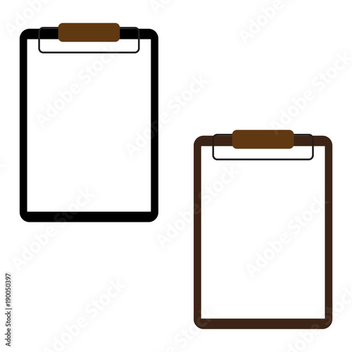Realistic clipboard folder.Vector.