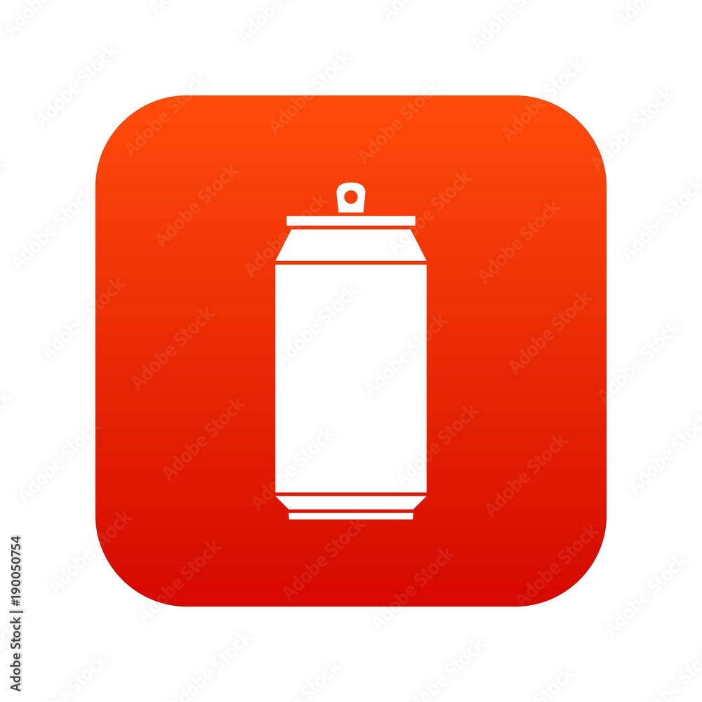 Can icon digital red Can icon digital red