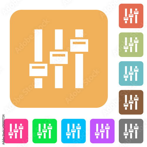 Adjust rounded square flat icons