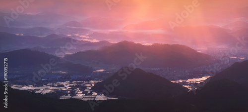 The Land of Morning Calm (Korean Countryside Sunrise) © shoenberg3