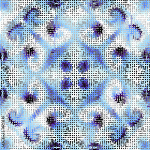 Seamless background pattern. Imitation of a texture of rough canvas painted with paint.