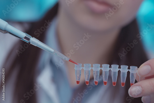The girl in The laboratory of genetics - reprogenetics
