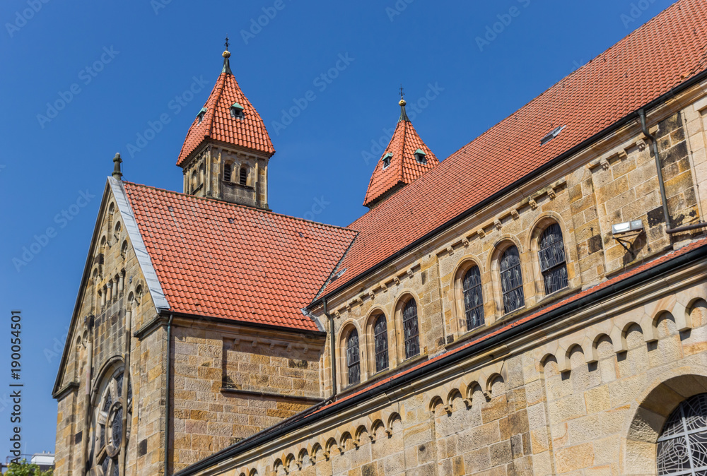 Historic Marien church in the center of Warendorf