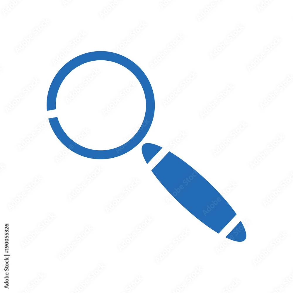 magnifier vector icon zoom loupe search web icon