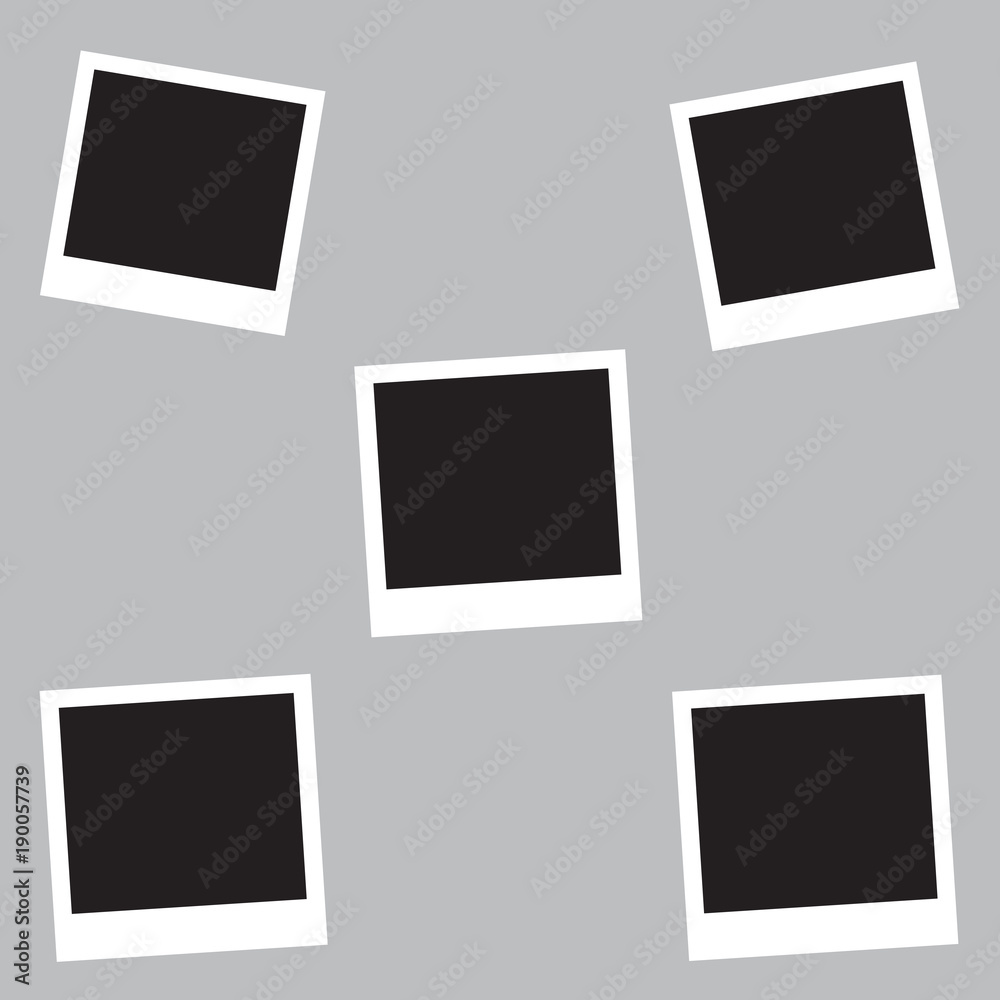 Set of Retro photo frames in different sizes collection Vector. Set of Retro photo frames in different sizes collection Vector.