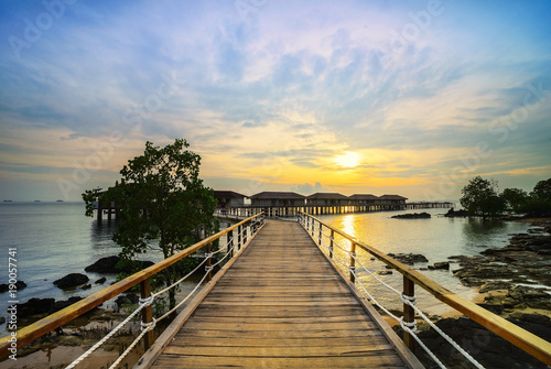 Fototapeta Naklejka Na Ścianę i Meble -  Sunset View Bintan Batam Island Wonderfull Indonesia