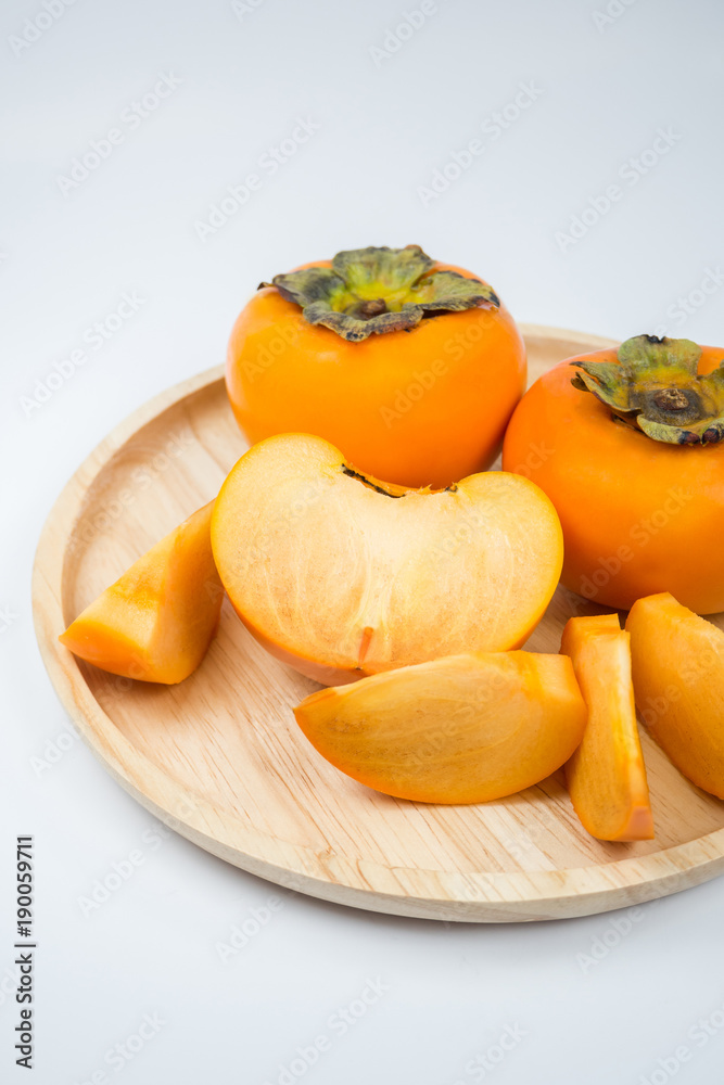Persimmon (Plural persimmons)