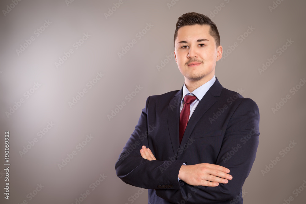 A portrait of a young business man A portrait of a young business man
