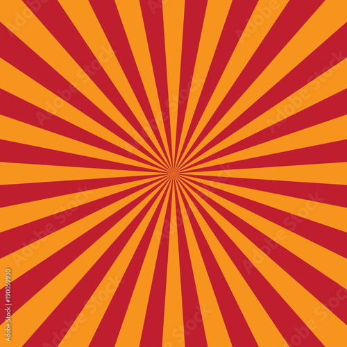Abstract light red rays background. Vector