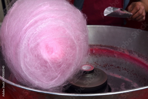 Leckere pinkfarbene Zuckerwatte