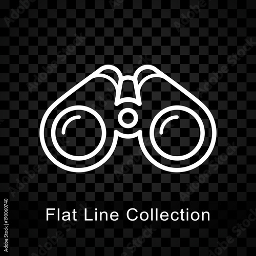 binoculars icon on checkered background