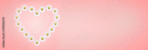 Herz aus Gänseblümchen