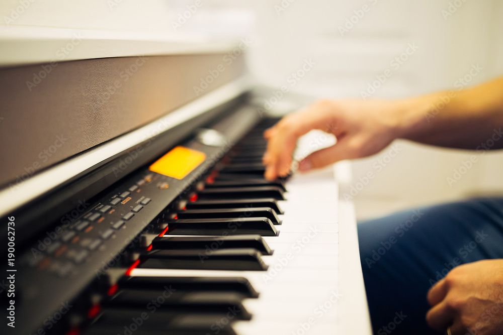 Fototapeta premium Synthesizer keyboard