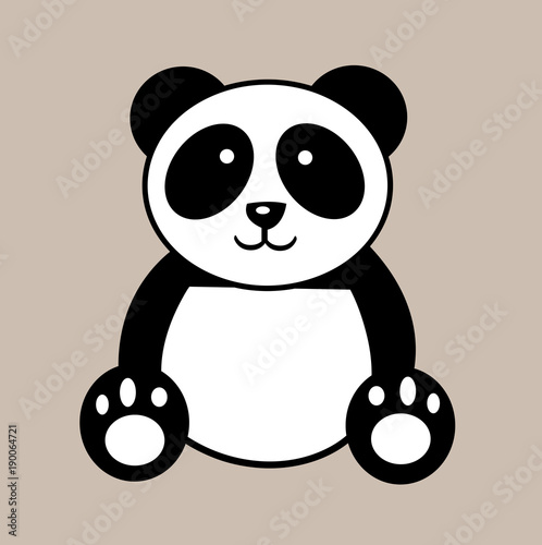 Fototapeta Naklejka Na Ścianę i Meble -  Cute animal panda design