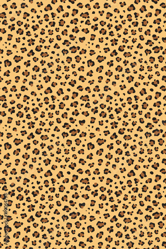 Leopard seamless texture repeating vector pattern.