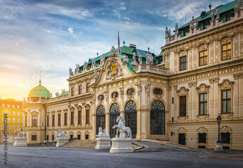 Canvas Print Belvedere Palace, Vienna, Austria.