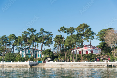 CAP FERRET (Bassin d'Arcachon, France), luxueuses villas au bord de la baie