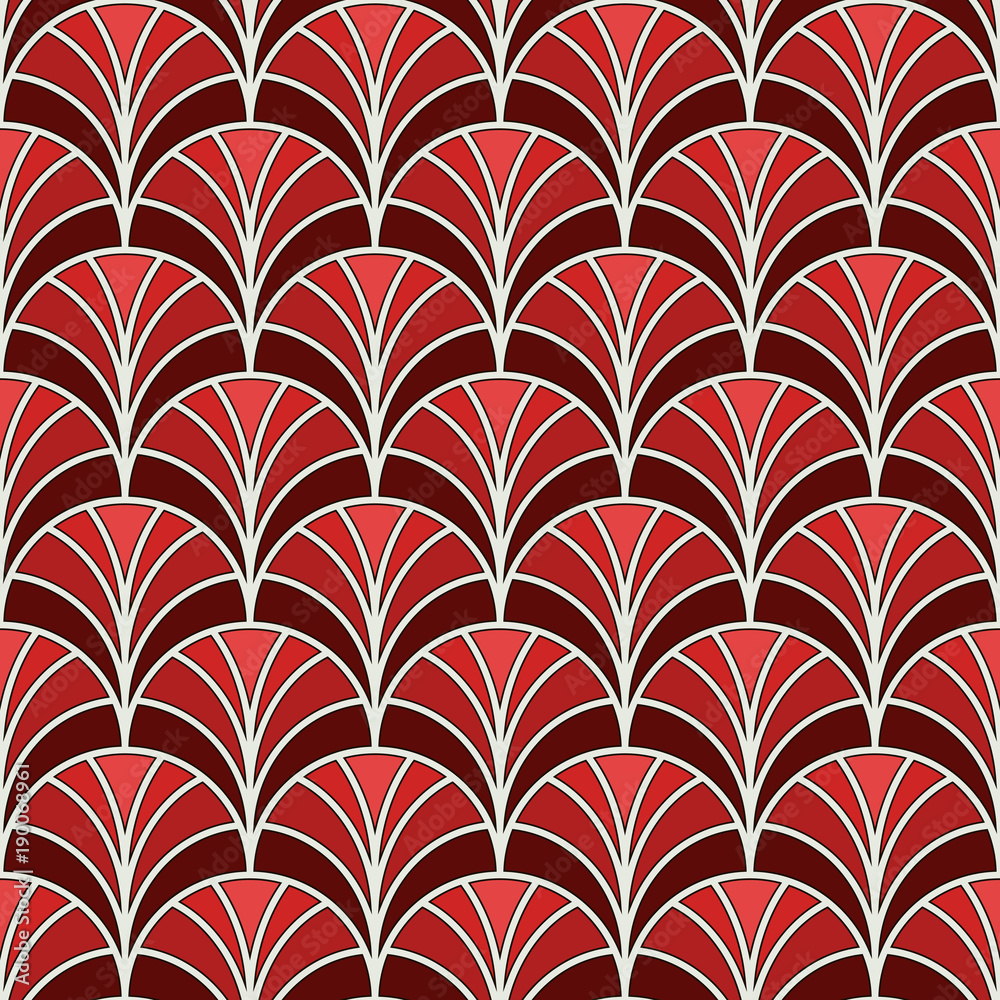 Fish scale wallpaper. Asian traditional ornament with repeated scallops. Hand fan motif. Oriental seamless pattern Fish scale wallpaper. Asian traditional ornament with repeated scallops. Hand fan motif. Oriental seamless pattern