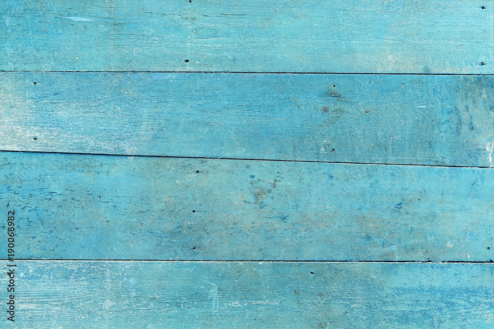 Naklejka premium The old blue wood texture with natural patterns