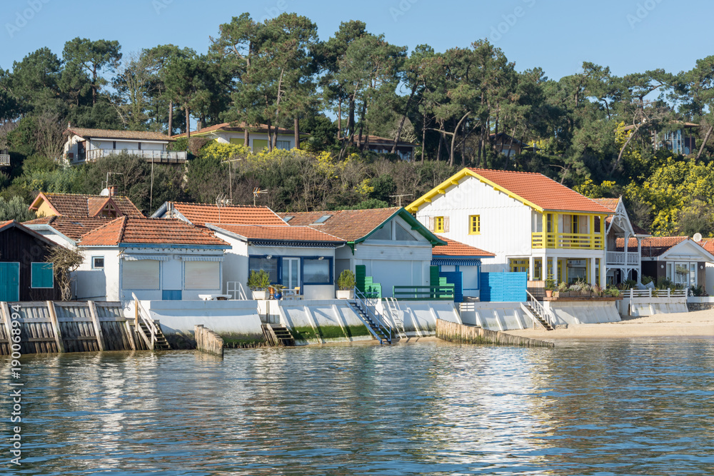 CAP FERRET (Bassin d'Arcachon, France), le village classé de L'Herbe CAP FERRET (Bassin d'Arcachon, France), le village classé de L'Herbe