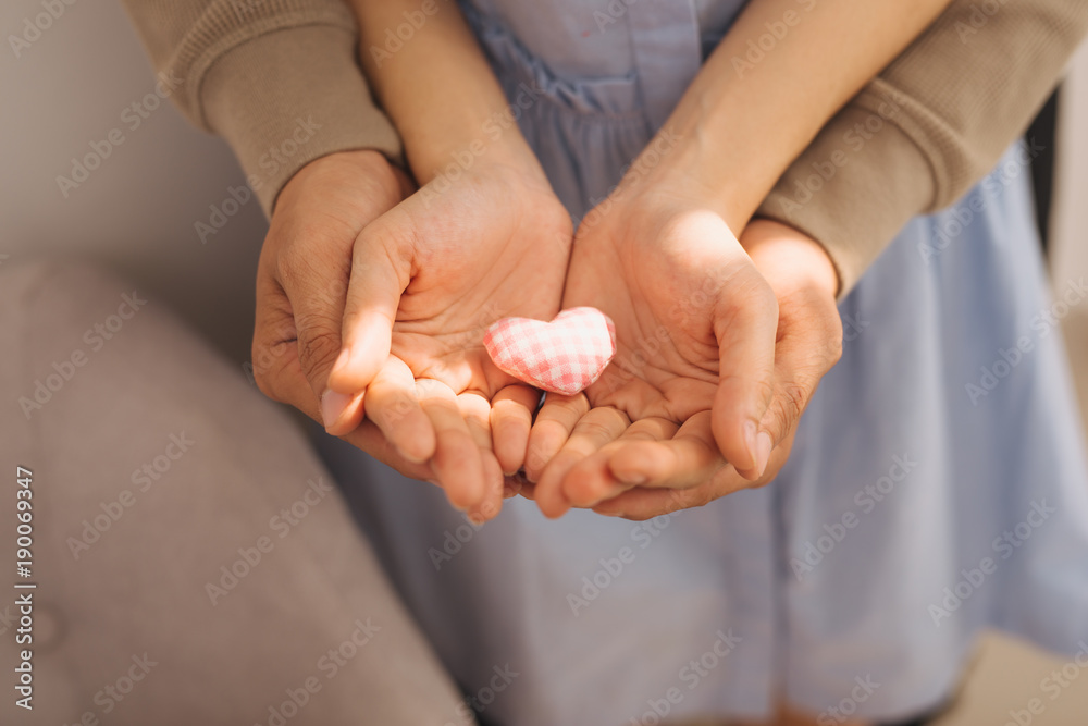 Couple in love. Man and woman hand holding heart shape. Couple in love. Man and woman hand holding heart shape.