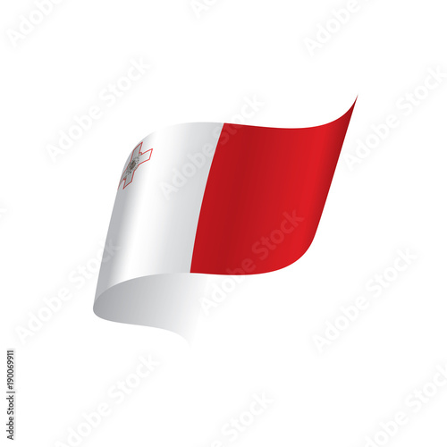 Malta flag, vector illustration