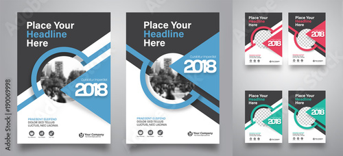 City Background Business Book Cover Design Template