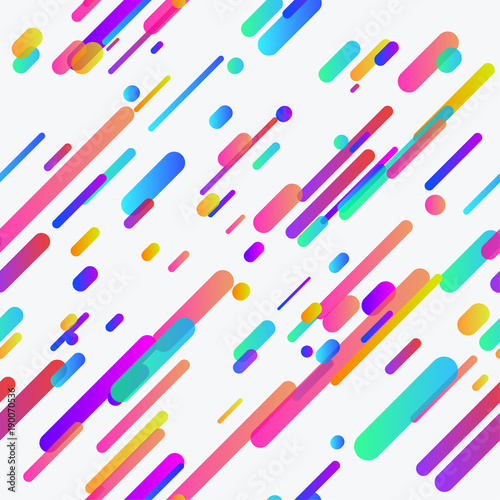 Trendy colorful neon lines seamless background template