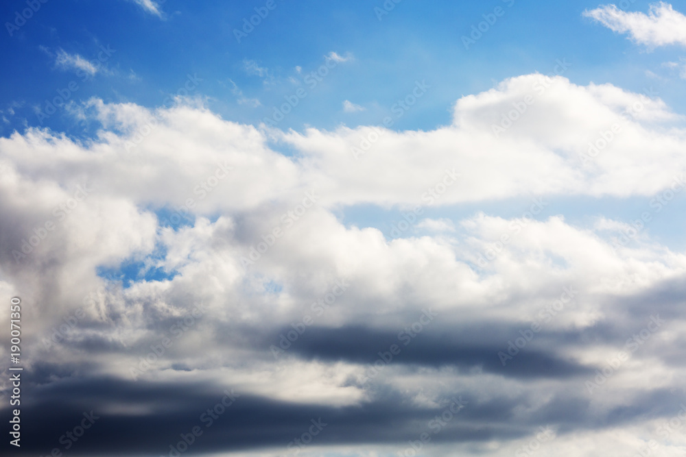 Sky background with clouds . Sky with clouds